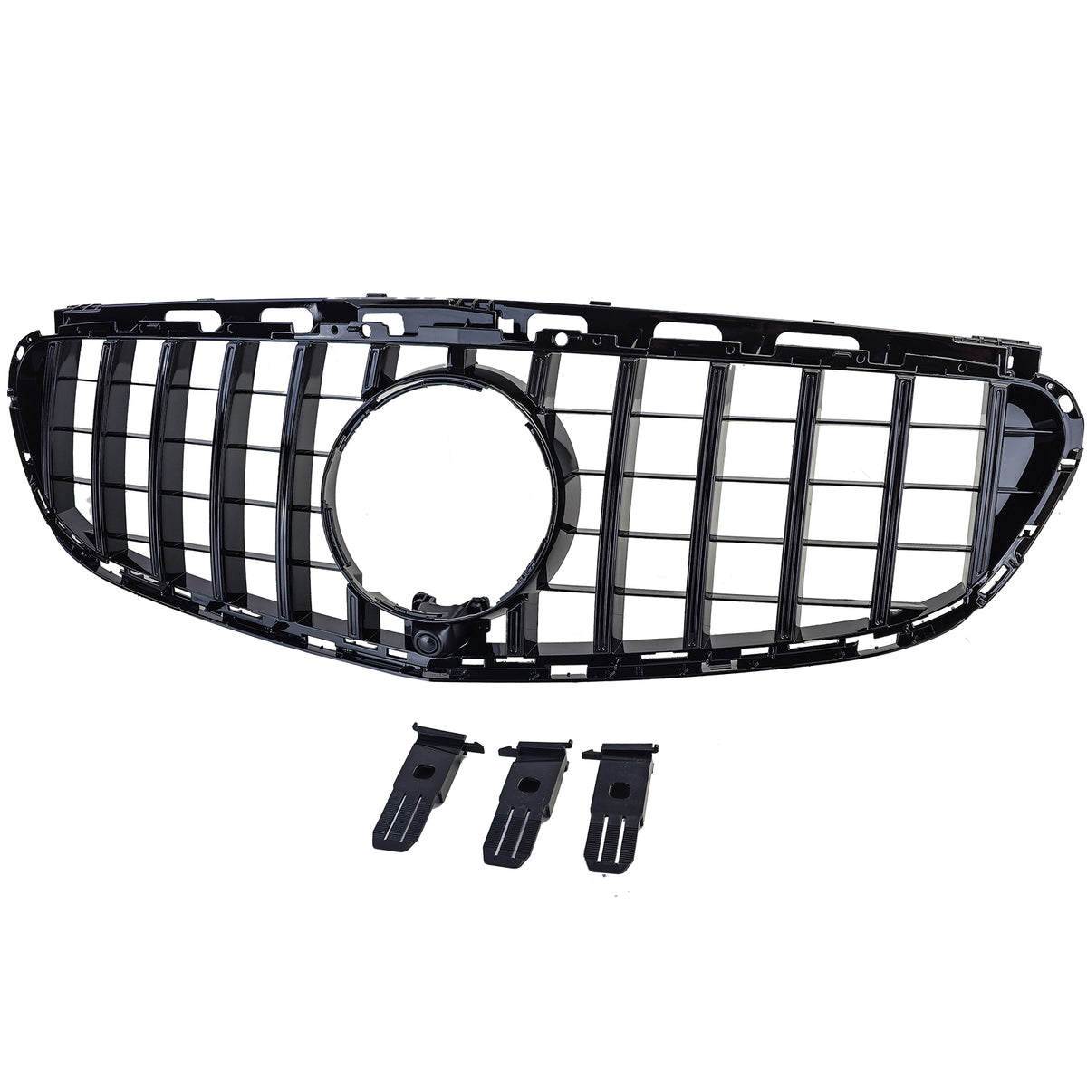 Griglia Sportiva Nera Lucida per Mercedes E W212 S212 Facelift 2013-2016