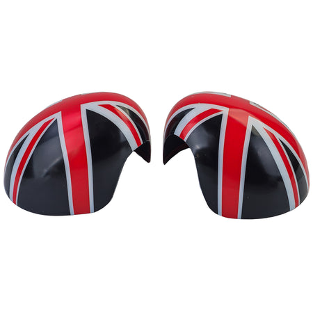 Copertura Specchietti Union Jack Nero Rosso per Mini F54 F55 F56 F57 (2013-2018)