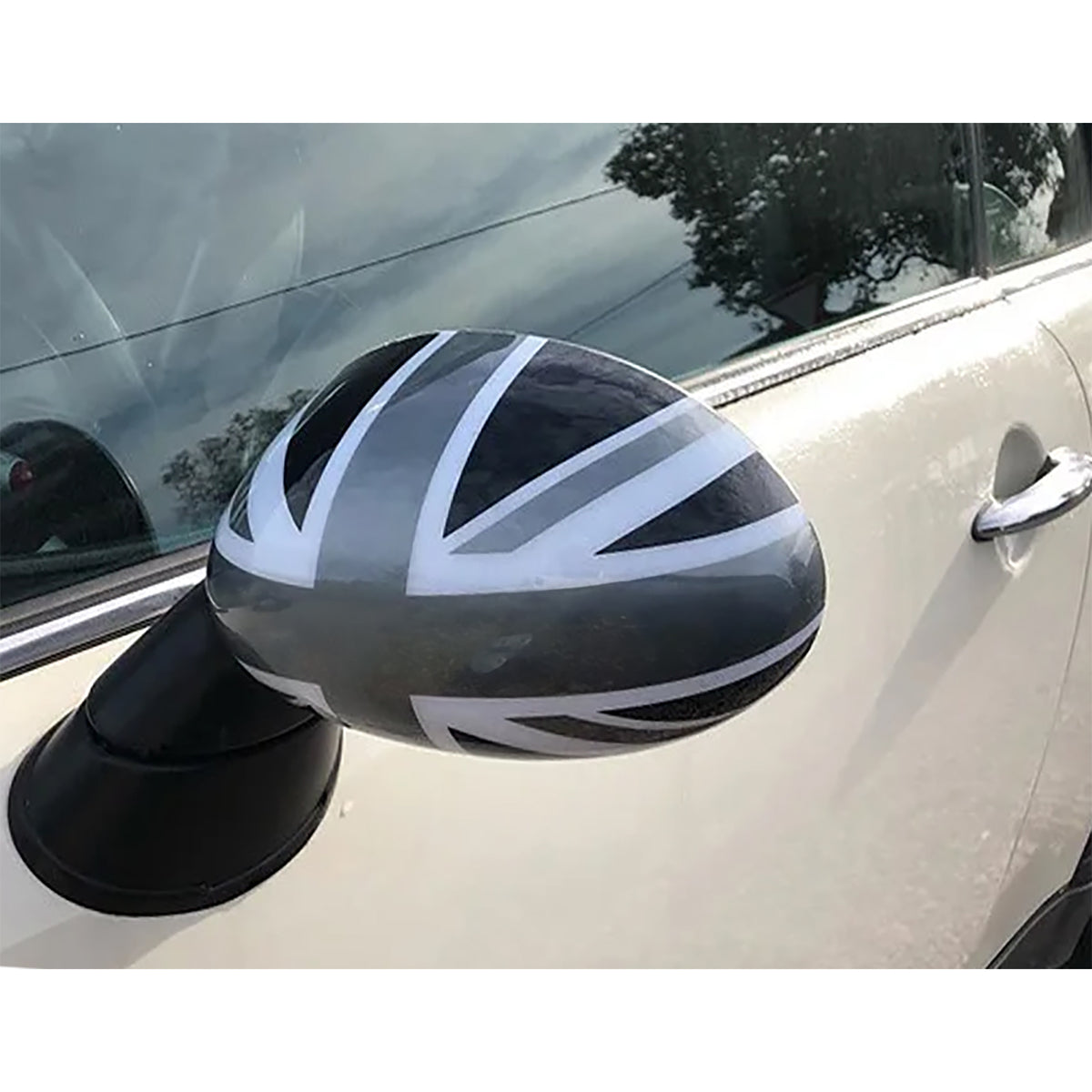 Copertura Specchietti Union Jack Nero Grigio per Mini F54 F55 F56 F57 2013-2018