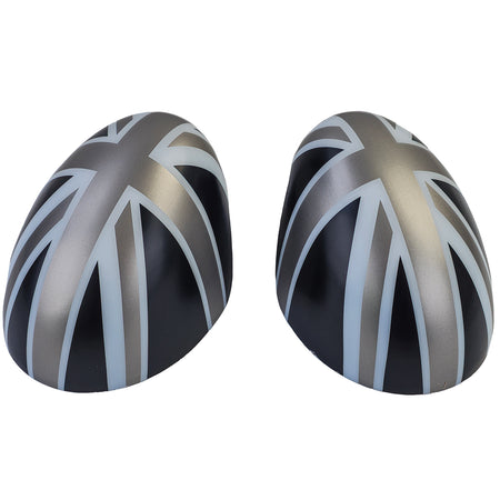 Copertura Specchietti Union Jack Nero Grigio per Mini F54 F55 F56 F57 2013-2018