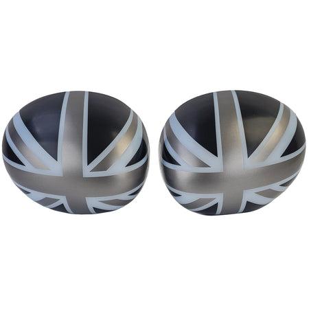 Copertura Specchietti Union Jack Nero Grigio per Mini F54 F55 F56 F57 2013-2018