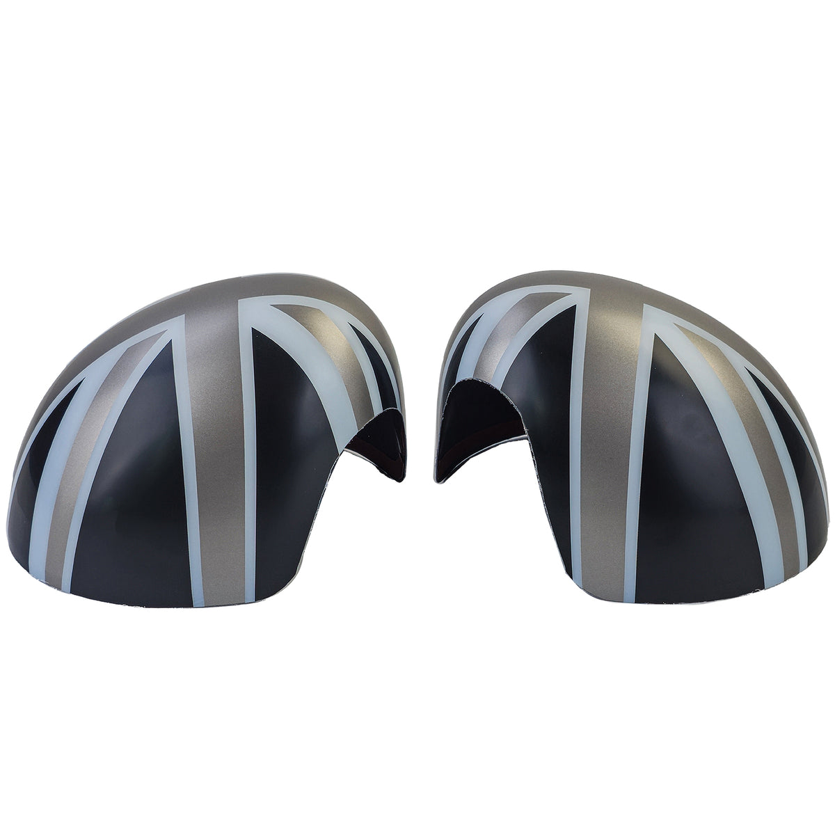 Copertura Specchietti Union Jack Nero Grigio per Mini F54 F55 F56 F57 2013-2018