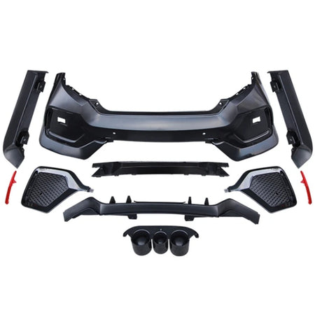 Bodykit Completo per Honda Civic FC 2016-2020 Berlina, ABS, Nero Lucido