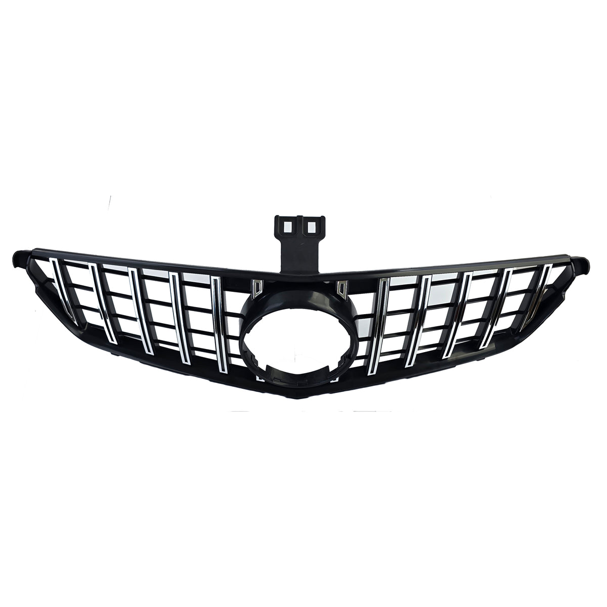 Griglia Sportiva Nera Lucida Cromo per Mercedes Classe C W204 S204 C204