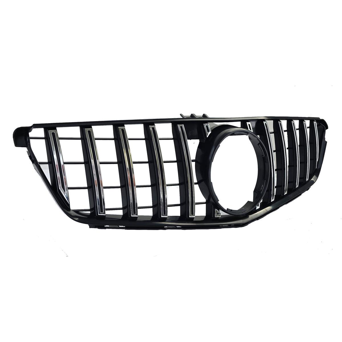 Griglia Sportiva Nera Lucida Cromo per Mercedes Classe C W204 S204 C204