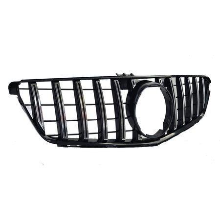 Griglia Sportiva Nera Lucida Cromo per Mercedes Classe C W204 S204 C204