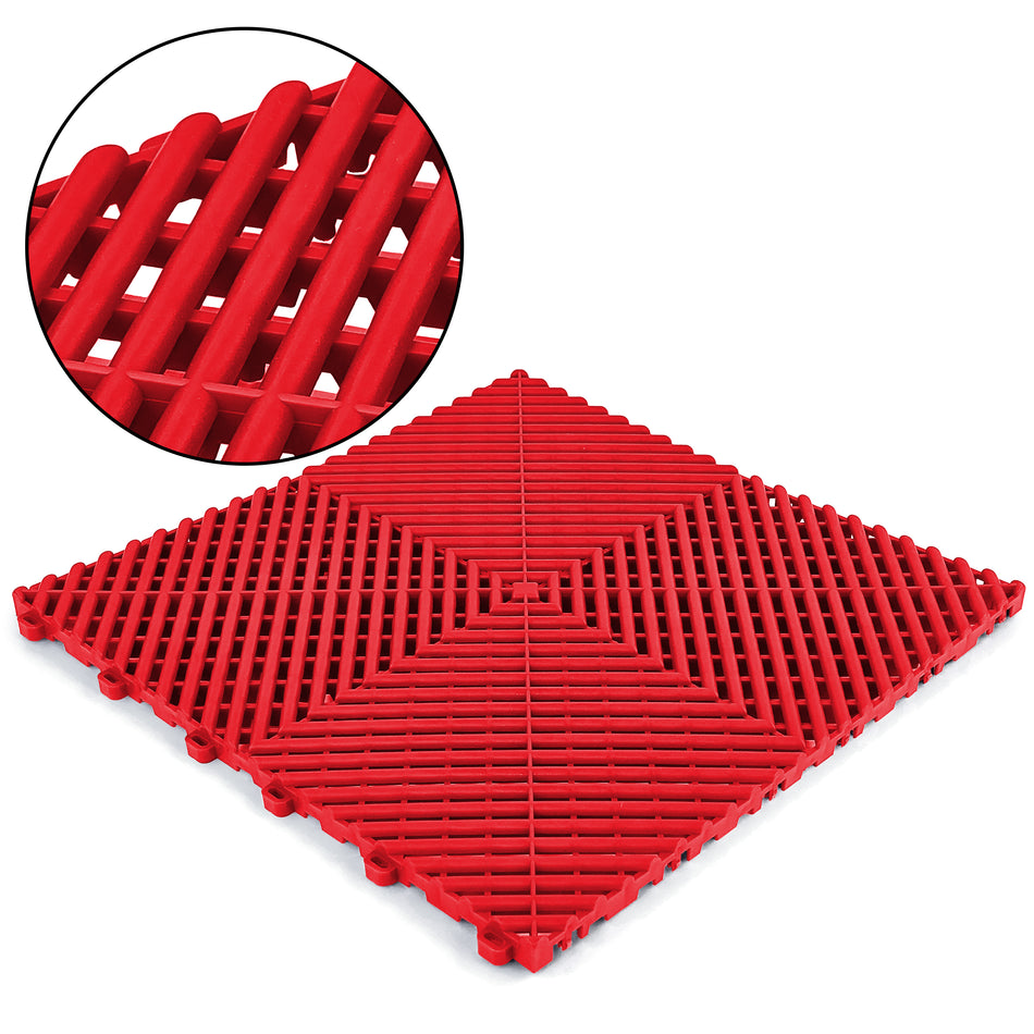 Piastrelle Pavimento Rosse 40x40cm per Uso Universale, Resistente e Facile