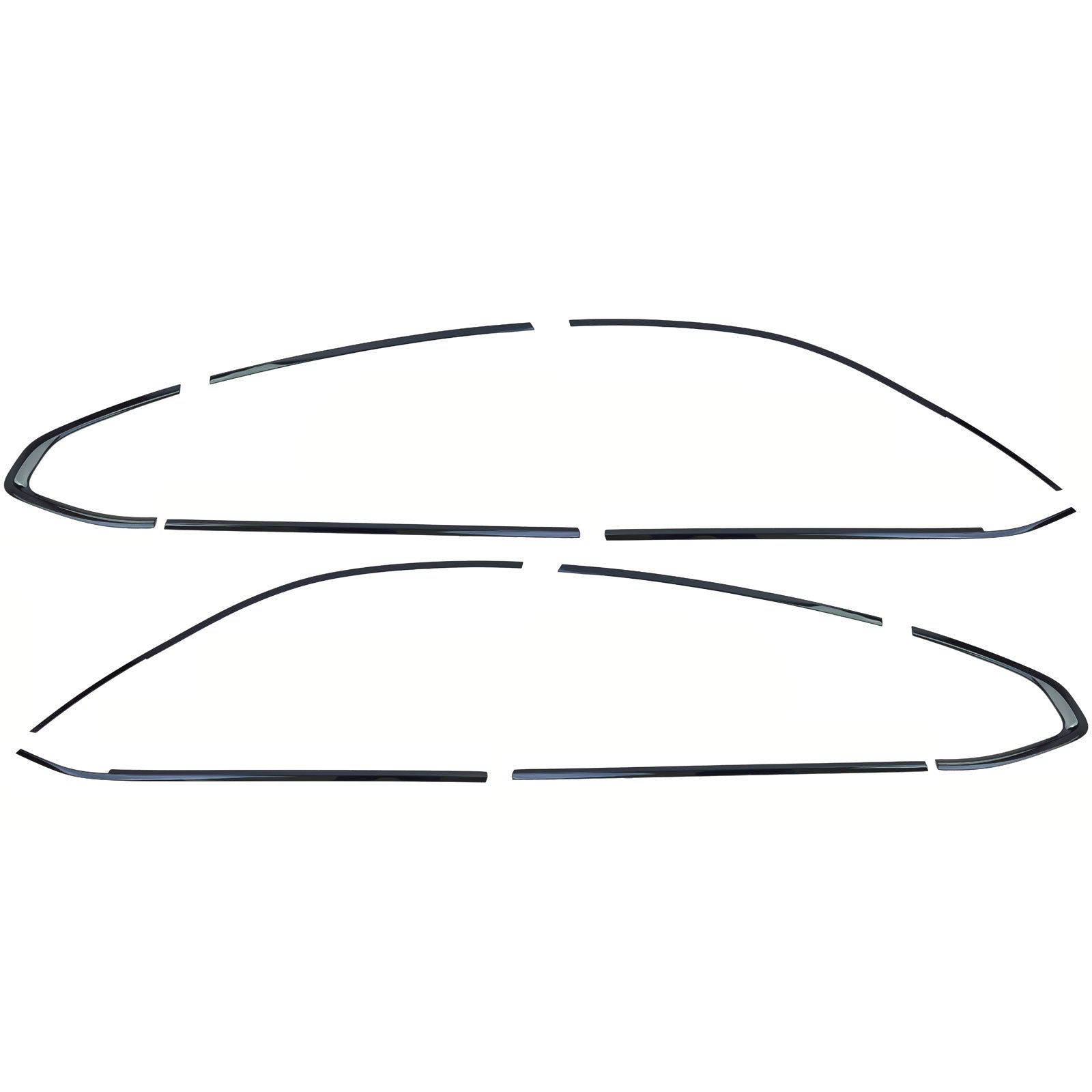 Set di Cornici Lucide Nere Shadow Line per BMW X4 G02 Dal 2018