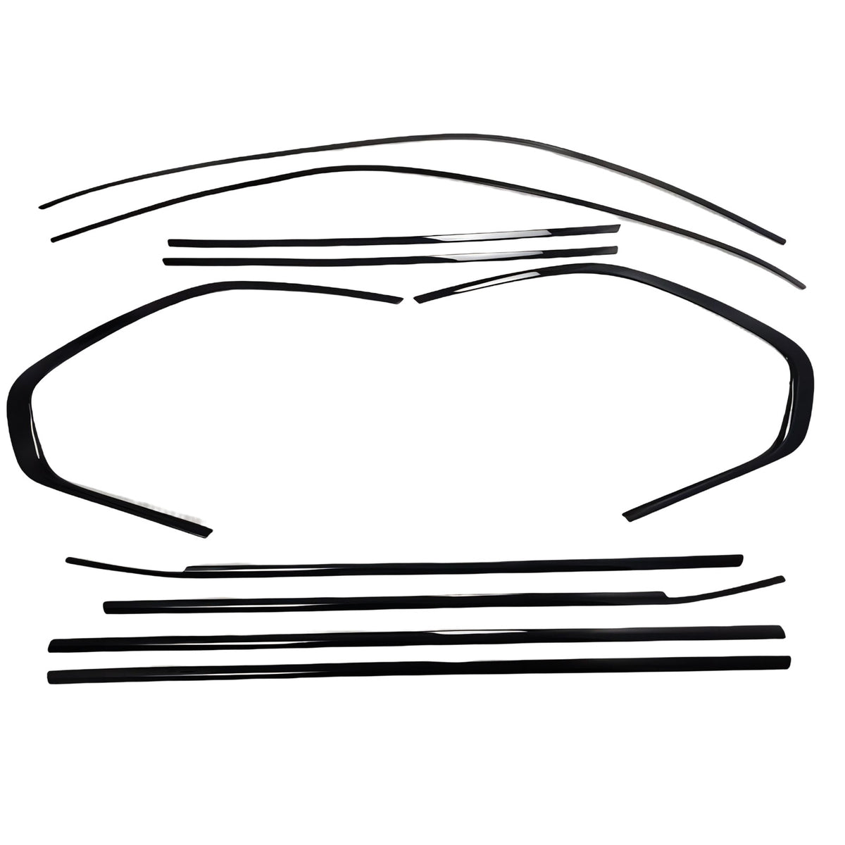 Set di Profili Decorativi Neri per BMW X5 F15 2013-2018
