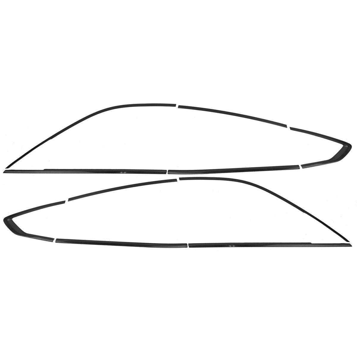 Set Profili Decorativi Lucidi Neri per BMW X6 G06 Dal 2019