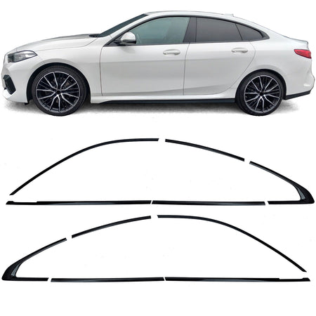Set Profili Decorativi Neri Lucidi per BMW Serie 2 F44 Gran Coupe