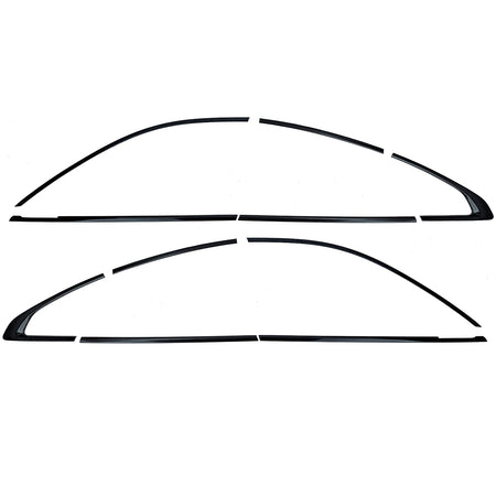 Set Profili Decorativi Neri Lucidi per BMW Serie 2 F44 Gran Coupe