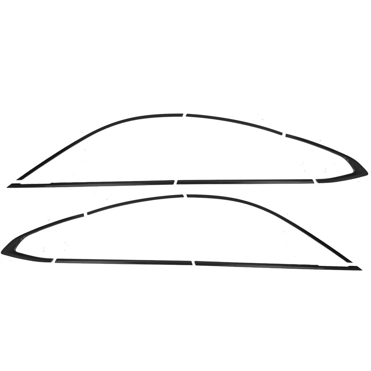 Set Profili Decorativi Neri Lucidi per BMW Serie 4 G26 Gran Coupe
