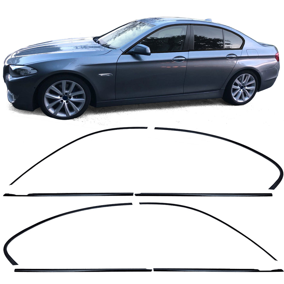 Modanature Set Nero Lucido per BMW Serie 5 F10 Berlina 2010-2017