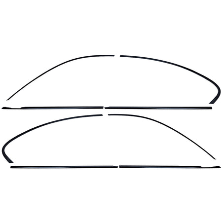 Modanature Set Nero Lucido per BMW Serie 5 F10 Berlina 2010-2017