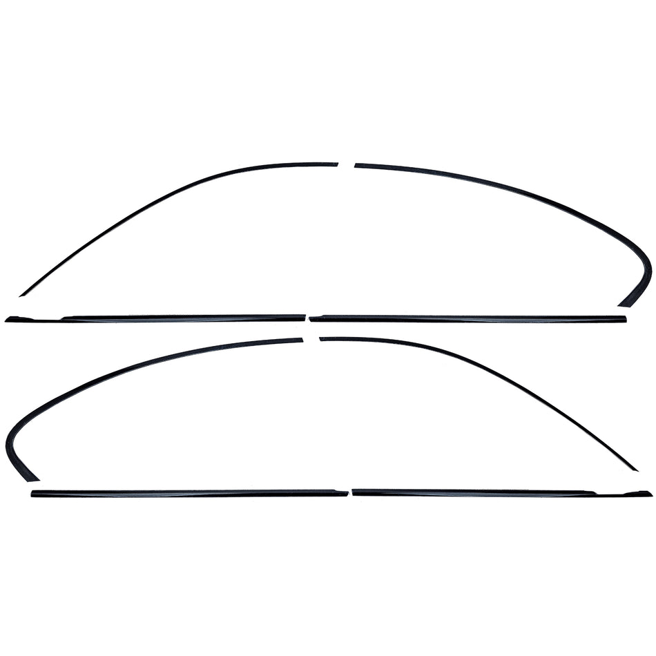 Modanature Set Nero Lucido per BMW Serie 5 F10 Berlina 2010-2017