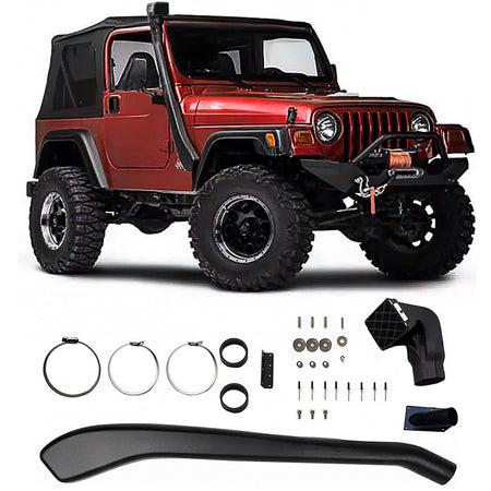 Snorkel Kit Offroad per Jeep Wrangler TJ (1996-2006) Colore Nero, Robusto