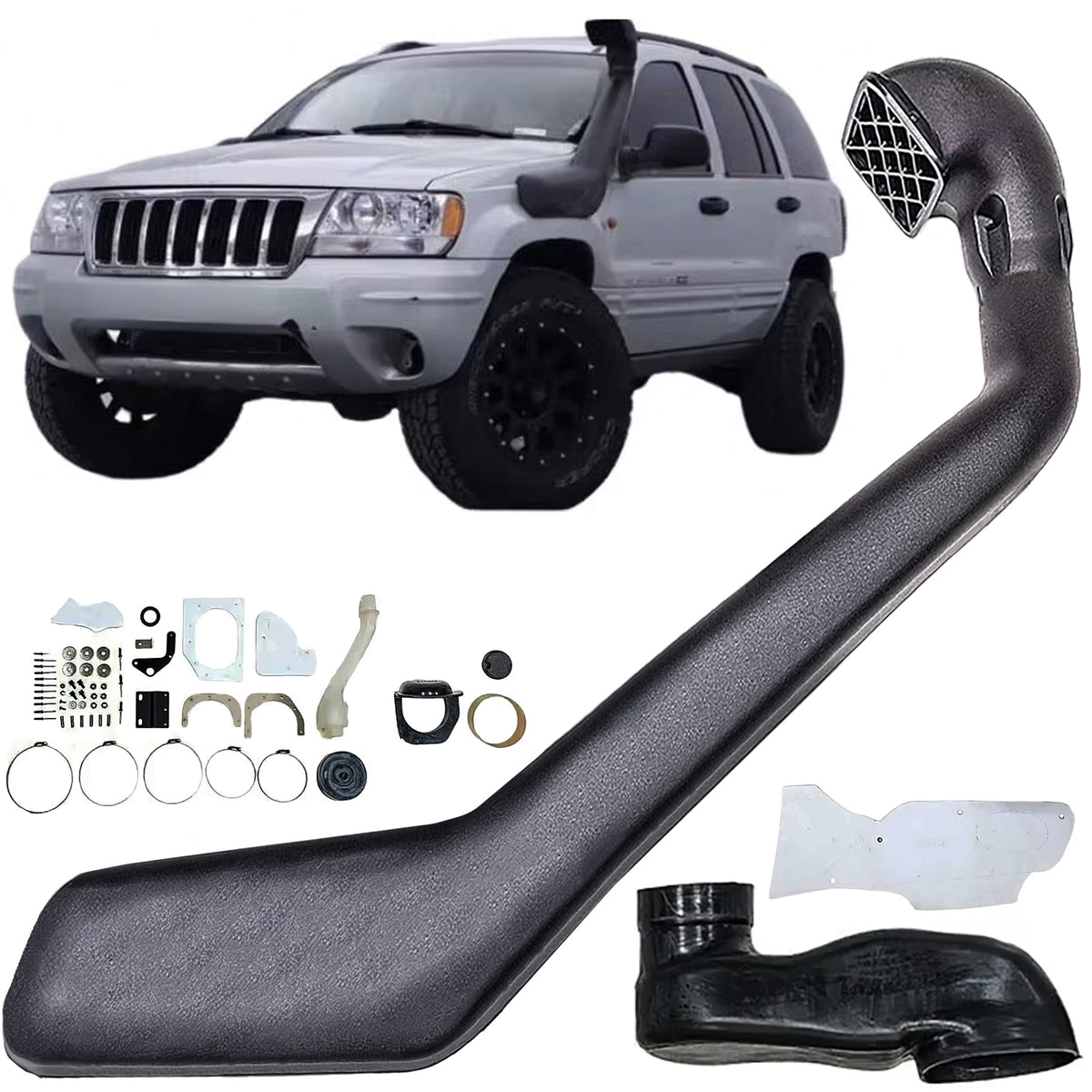 Snorkel Kit Offroad per Jeep Grand Cherokee WJ (1999-2005) Colore Nero