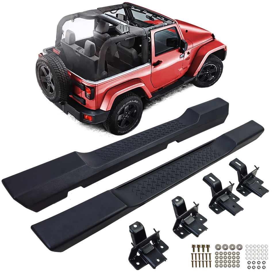 Pedane Laterali Protezione Laterale OE Style per Jeep Wrangler JK 2007-2018 2