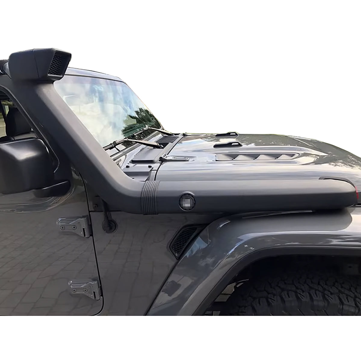 Snorkel Kit Lungo per Jeep Wrangler JL (2018 in Poi) - Colore Nero, Offroad