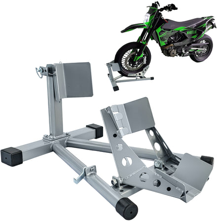 Cavalletto Moto con Wippe Regolabile Fino a 680kg Universale per Motociclette