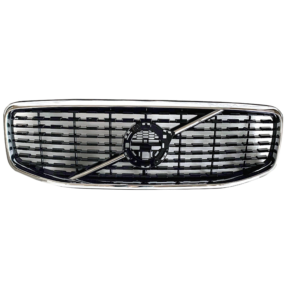 Griglia Nera Lucida con Cornice Cromata per Volvo XC60 II 2017-2021