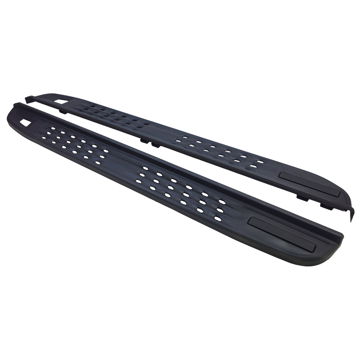 Pedane Laterali Nere Forate per Ford Ranger T6 T7 T8 Raptor (2012-2023)