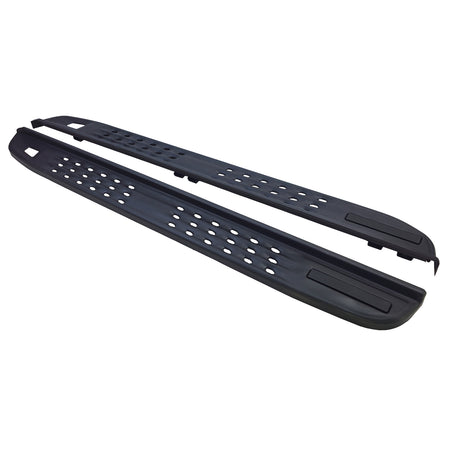 Pedane Laterali Nere Forate per Ford Ranger T6 T7 T8 Raptor (2012-2023)