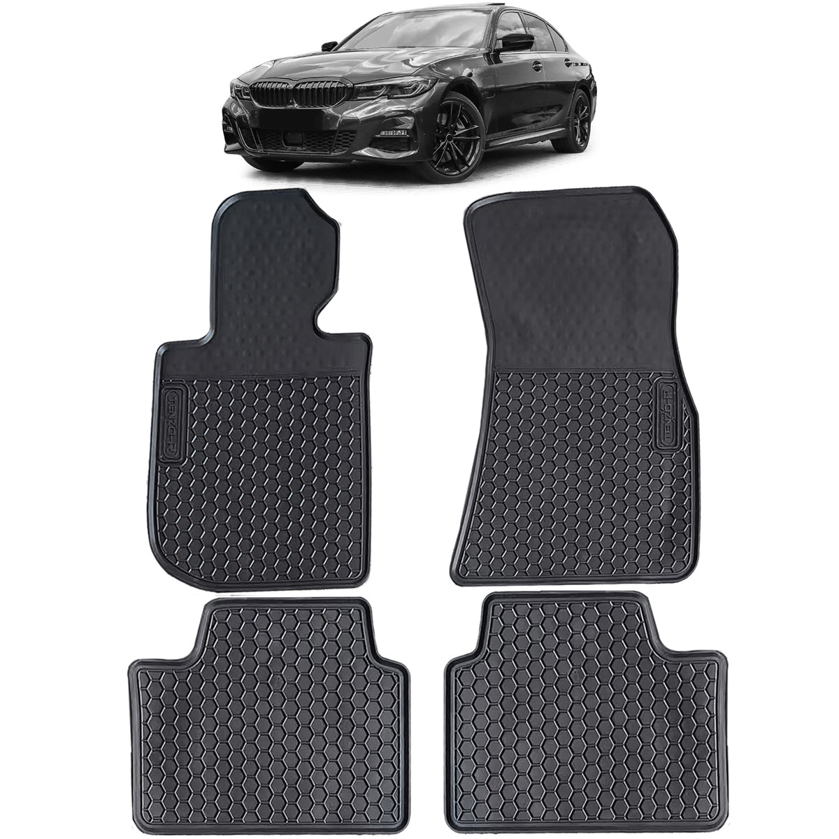 Set Tappetini in Gomma Neri Premium per BMW Serie 3 G20 (dal 18)