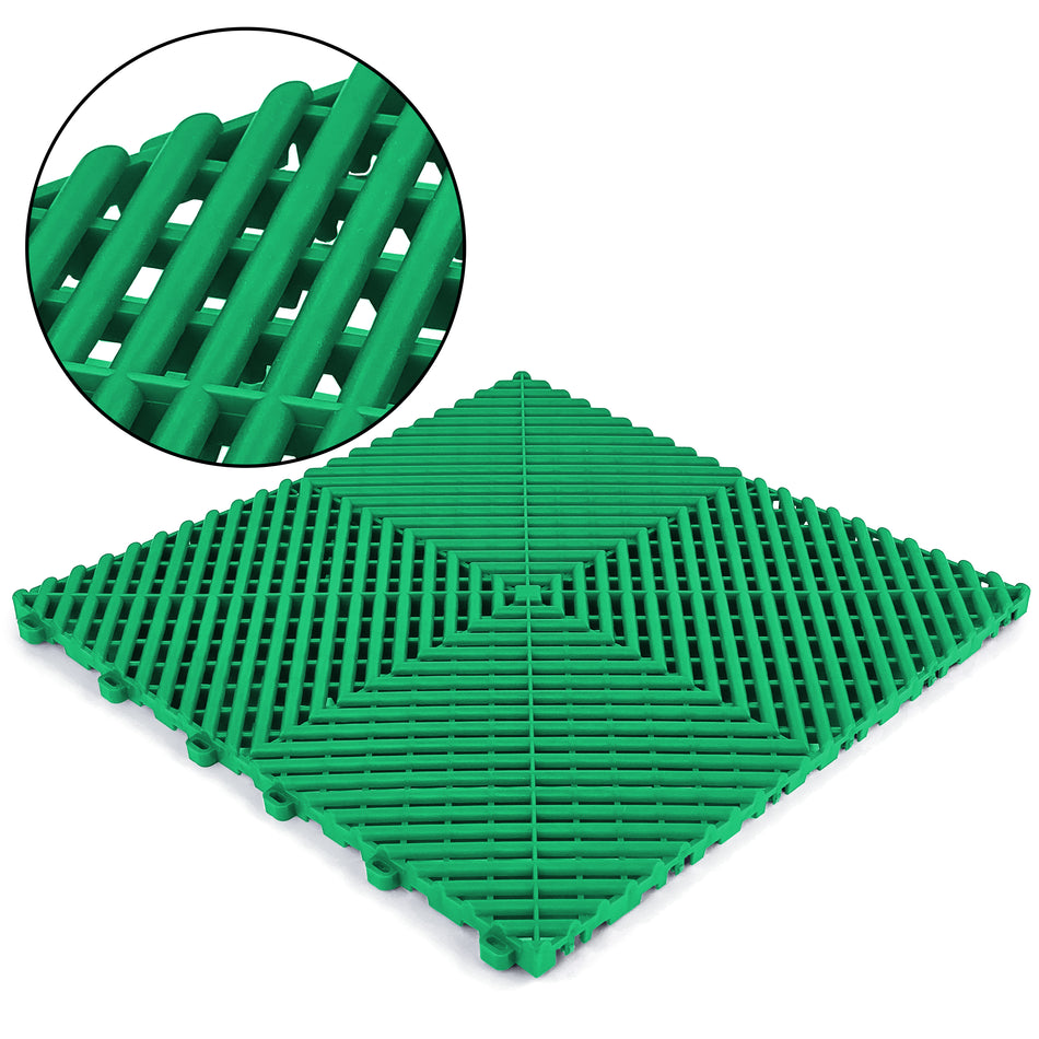 Piastrelle Pavimento Verdi 40x40cm Universali per Garage e Spazi Esterni