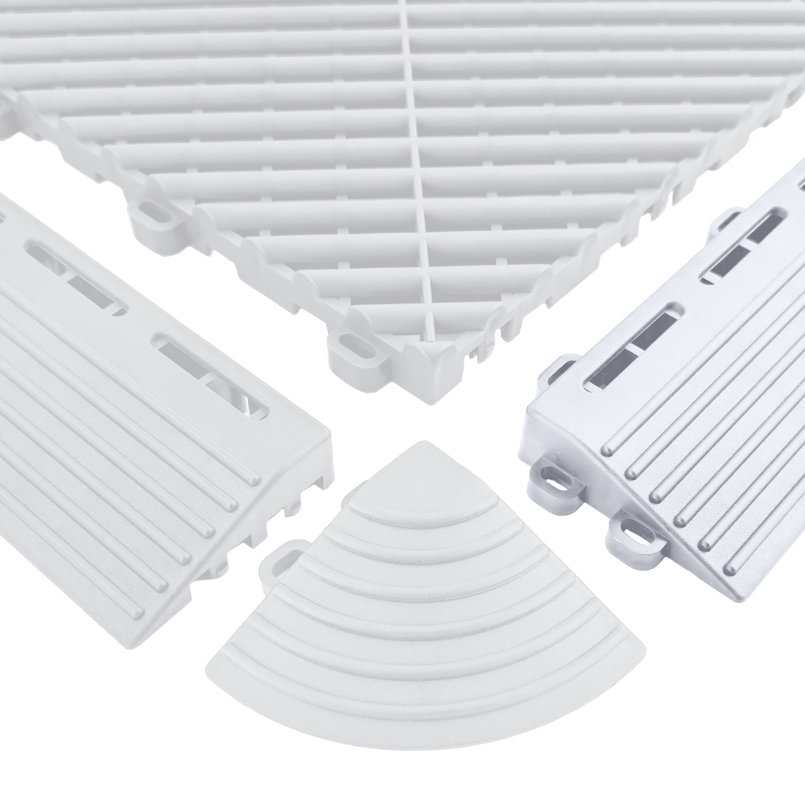 Piastrelle Pavimento Garage 40x40 Cm Bianche Universali per Esterni