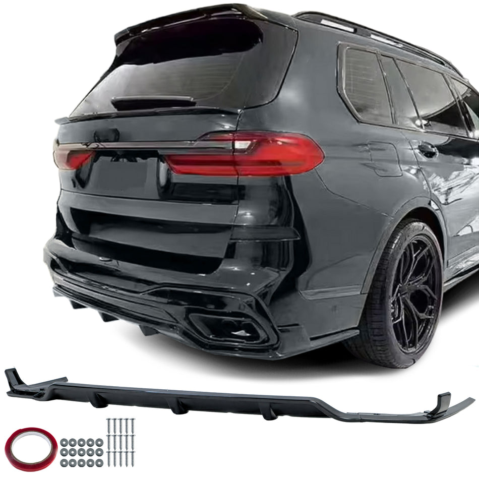 Diffusore Posteriore Performance Nero Lucido per BMW X7 G07 Dal 2019