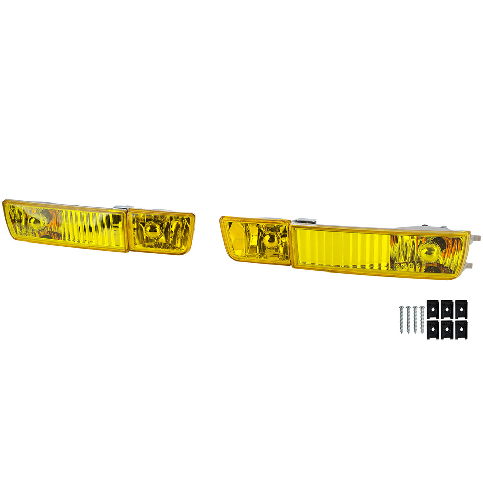 Fendinebbia Vetro Trasparente Giallo con Freccia per Volkswagen Golf 3 91-97