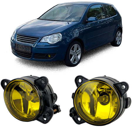 Fendinebbia Set Giallo per Volkswagen T5 Crafter Touareg Polo (2003-2013)