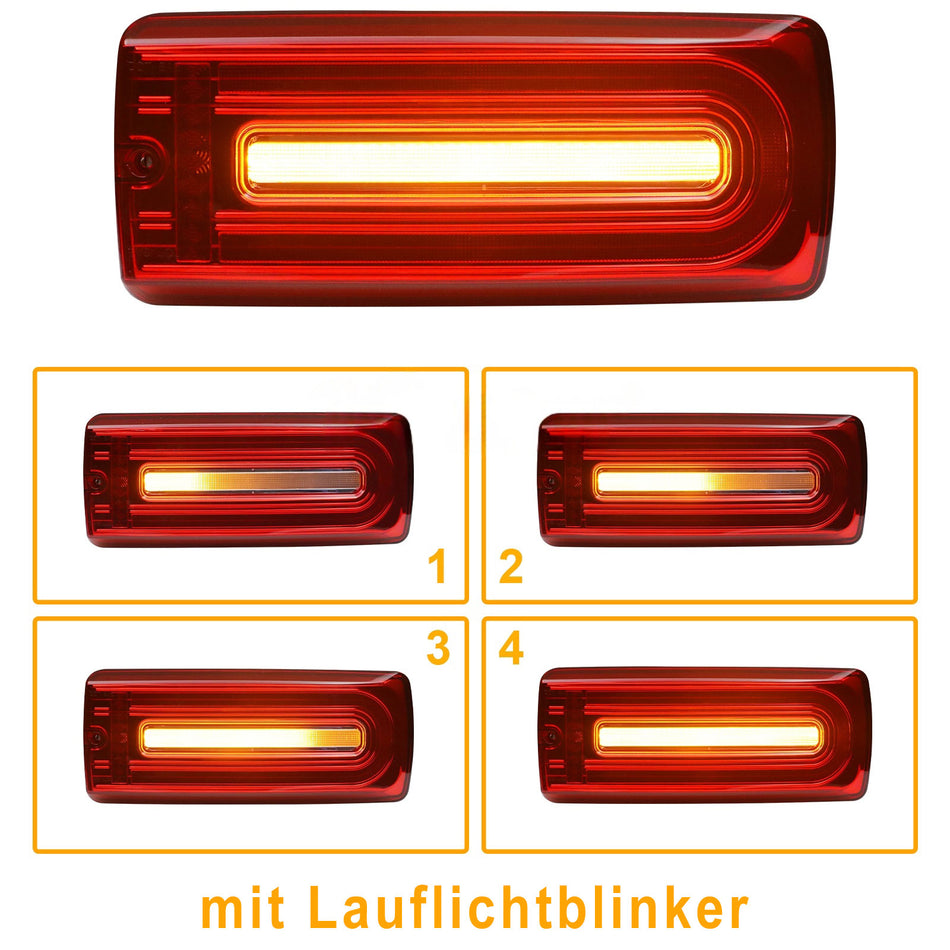 Fanali Posteriori LED Lightbar Rossi Chiari per Mercedes G Modell W463 2000-2018