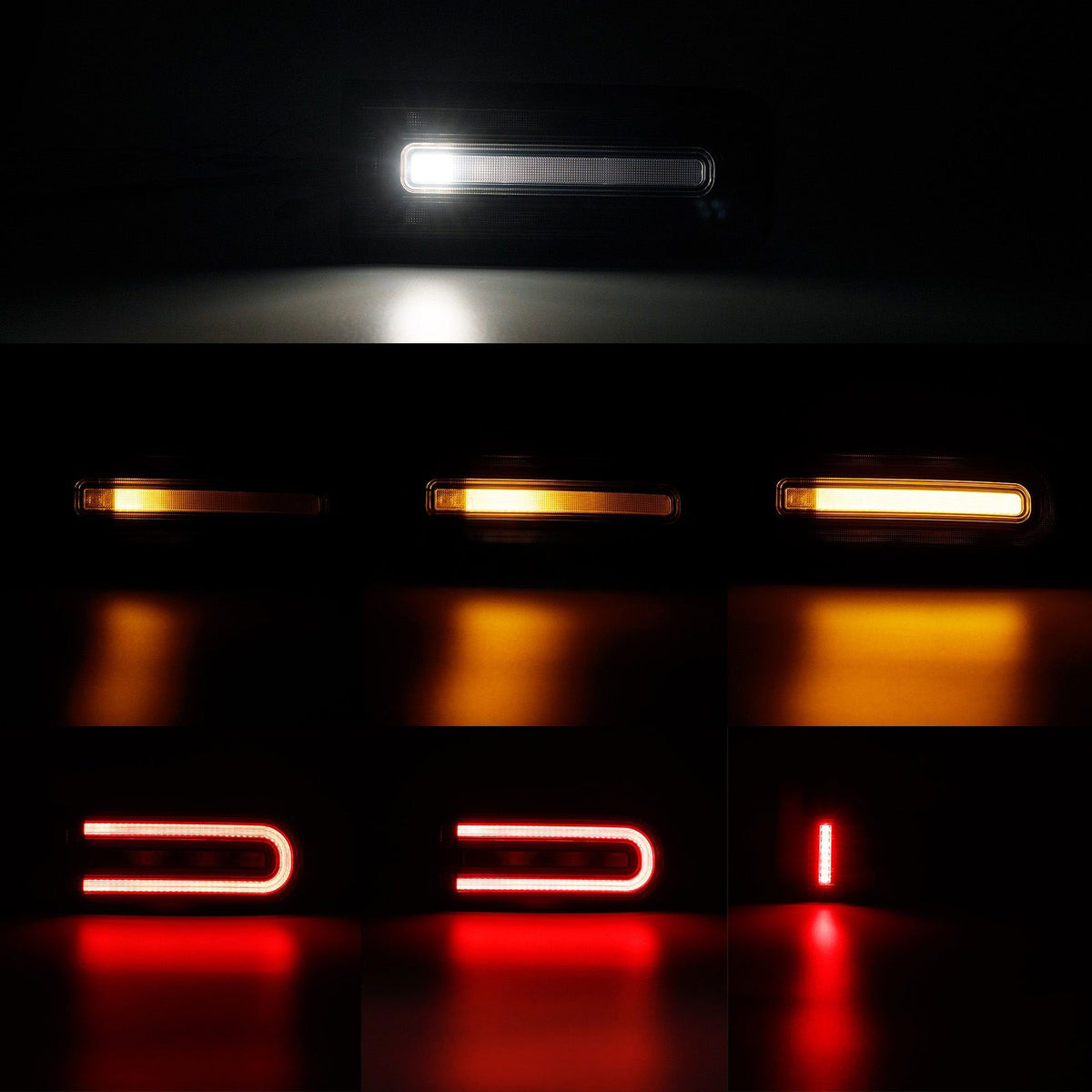 Fanali Posteriori LED Neri Fumé per Mercedes G Modell W463 (2000-2018)