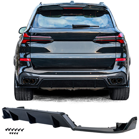 Diffusore Posteriore 3 Pezzi Nero Lucido per BMW X5 G05 2019-2023