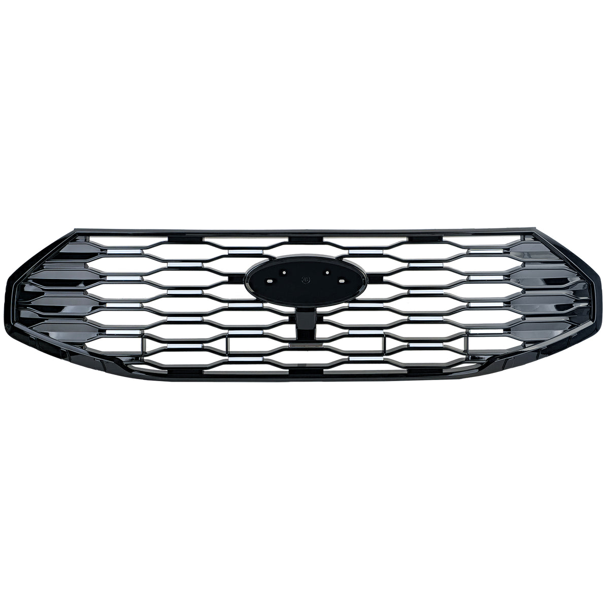 Griglia Sportiva Nera con Cromature per Ford Tourneo Transit Custom Dal 2023