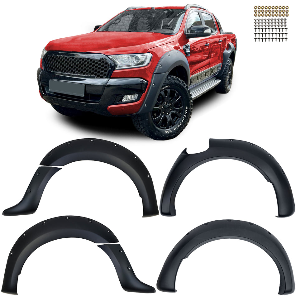 Allargamento Passaruota Set BIG per Ford Ranger T7 (2015-2019) 6 Pezzi