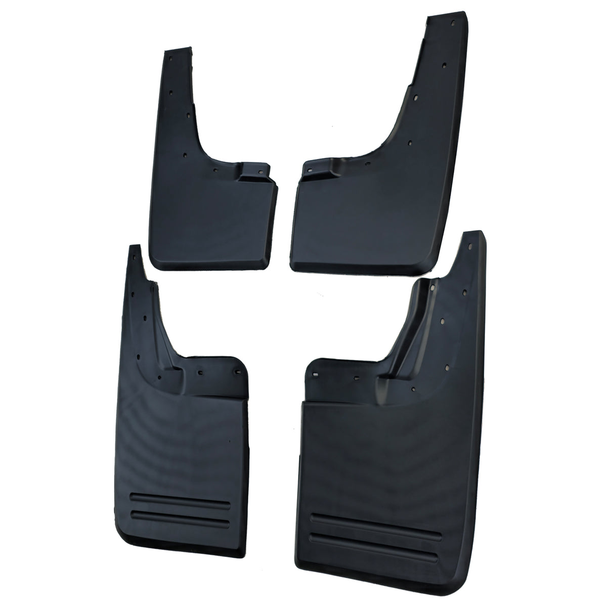 Paraspruzzi Set Anteriore e Posteriore Neri per Volkswagen Amarok I 2010-2022