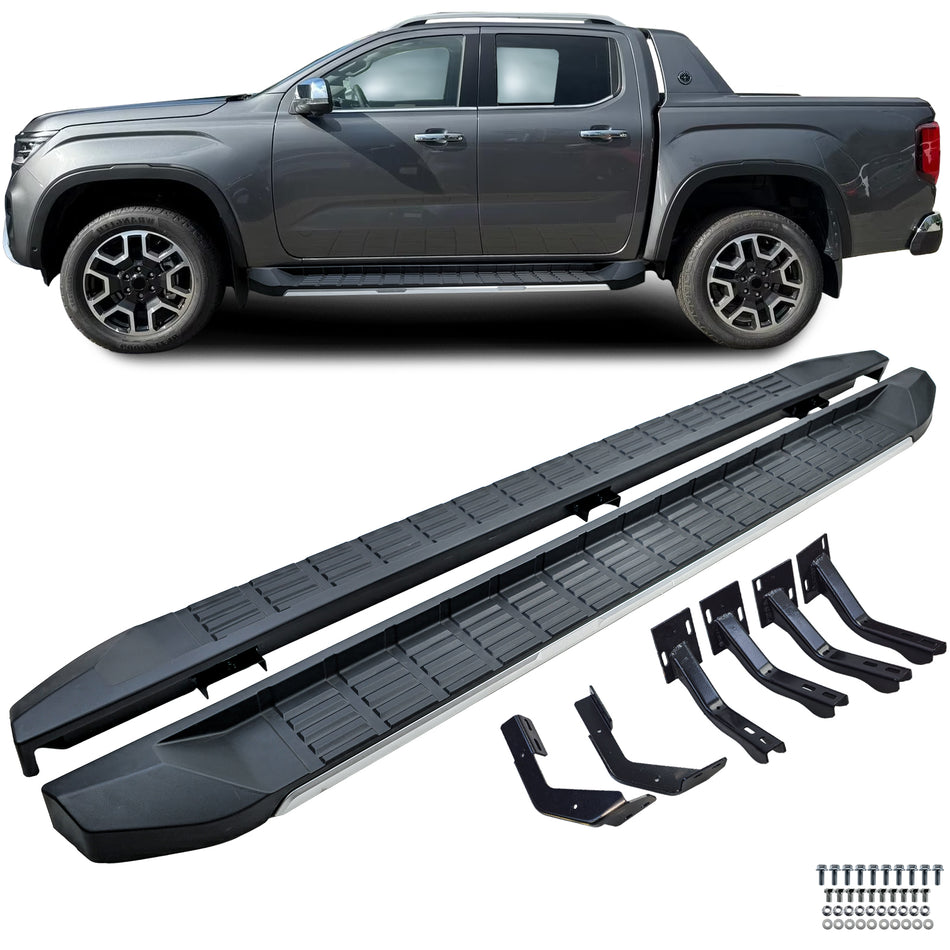 Pedane Laterali in Alluminio OE Look per VW Amarok 1 (2010-2022)