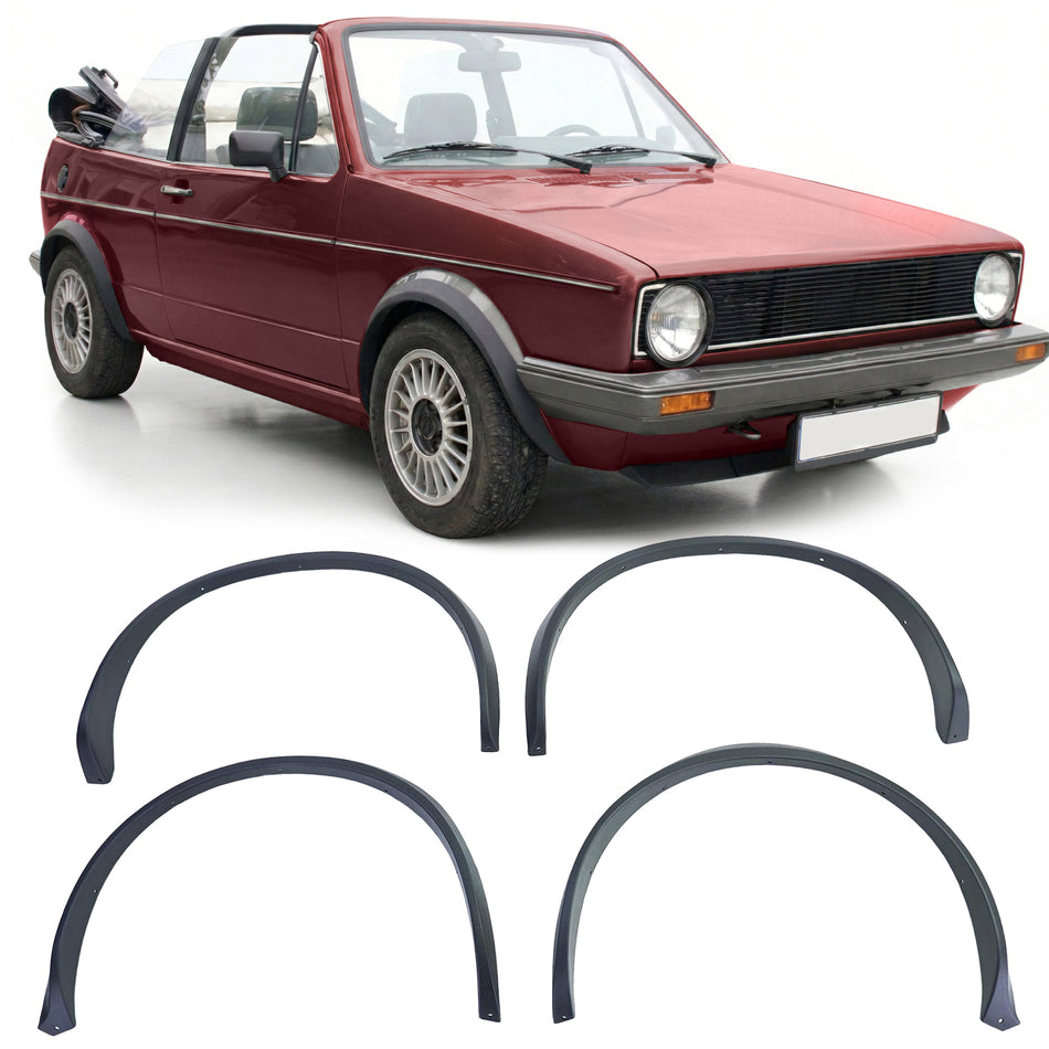 Allargamento Passaruota 4 Pezzi per Volkswagen Golf 1 + Cabrio Jetta 1