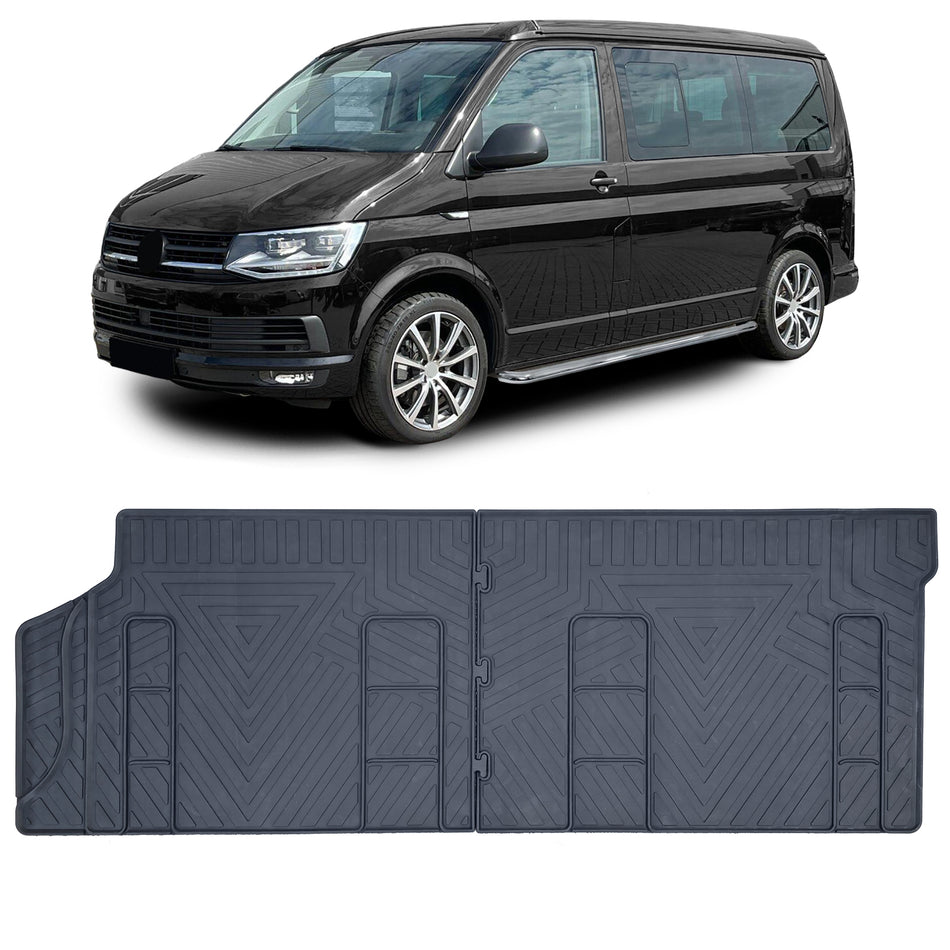 Premium Gomma Fußmatte 2 Pezzi 1.Sitzreihe Posteriore per Volkswagen Bus T5 T6