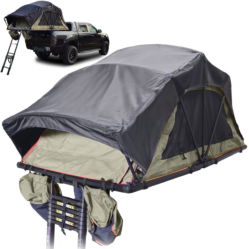 RAMROXX® Tenda da Tetto Explorer per SUV Universali - 2-3 Persone, 200x130cm