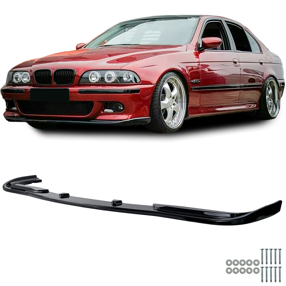 Spoiler Anteriore Nero Lucido per BMW Serie 5 E39 Berlina e Touring 1995-2000