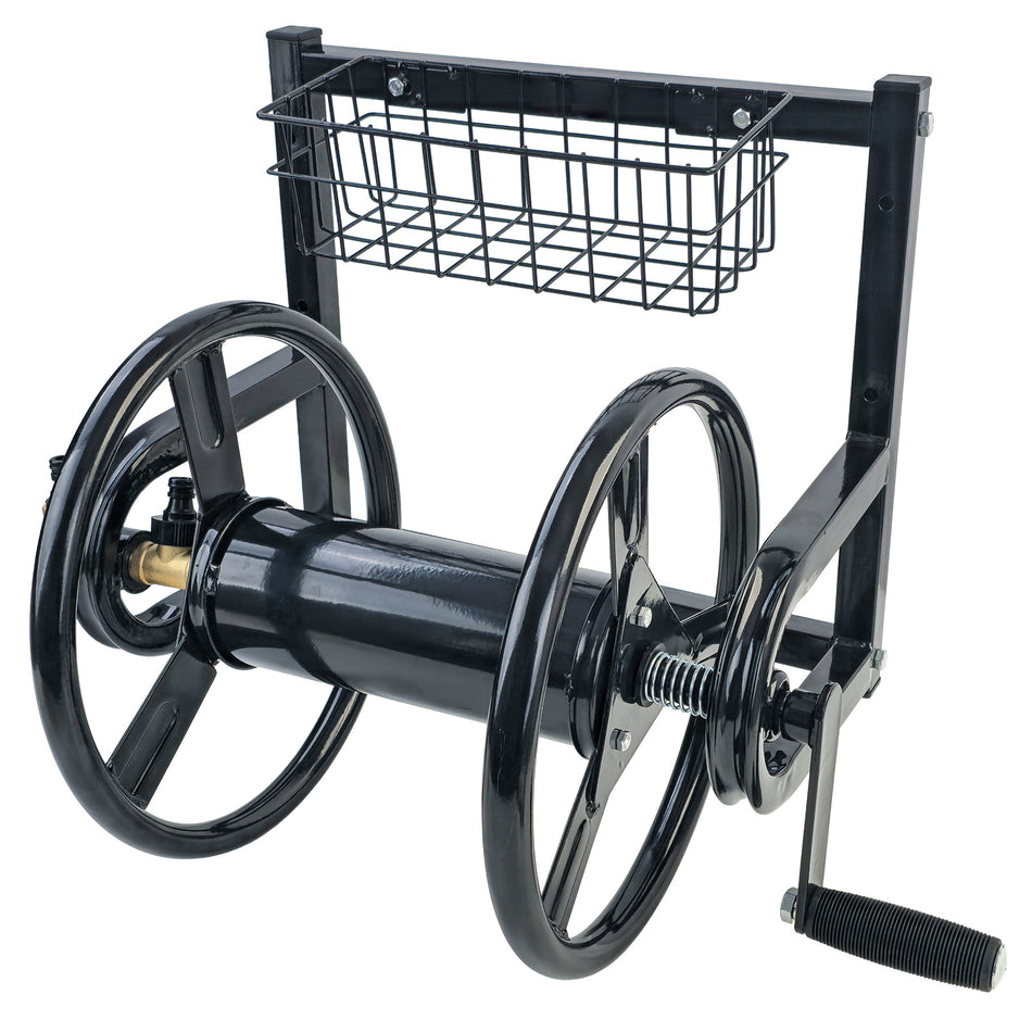 RAMROXX® Avvolgicavo a Parete 38 M – Struttura in Acciaio + Giunto in Ottone