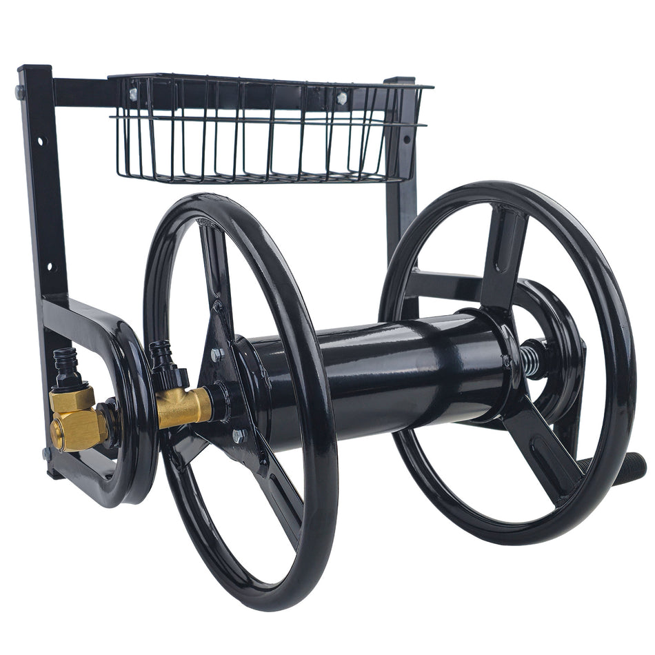 RAMROXX® Avvolgicavo a Parete 38 M – Struttura in Acciaio + Giunto in Ottone