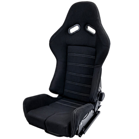 Sedile Sportivo Hardcover Nero con Grauen Nähten per SimRig Universale