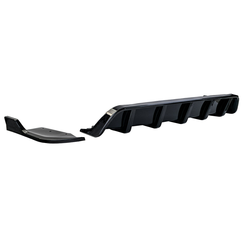 Diffusore Posteriore con Splitter Nero Lucido per BMW X4 F26 2014-2018