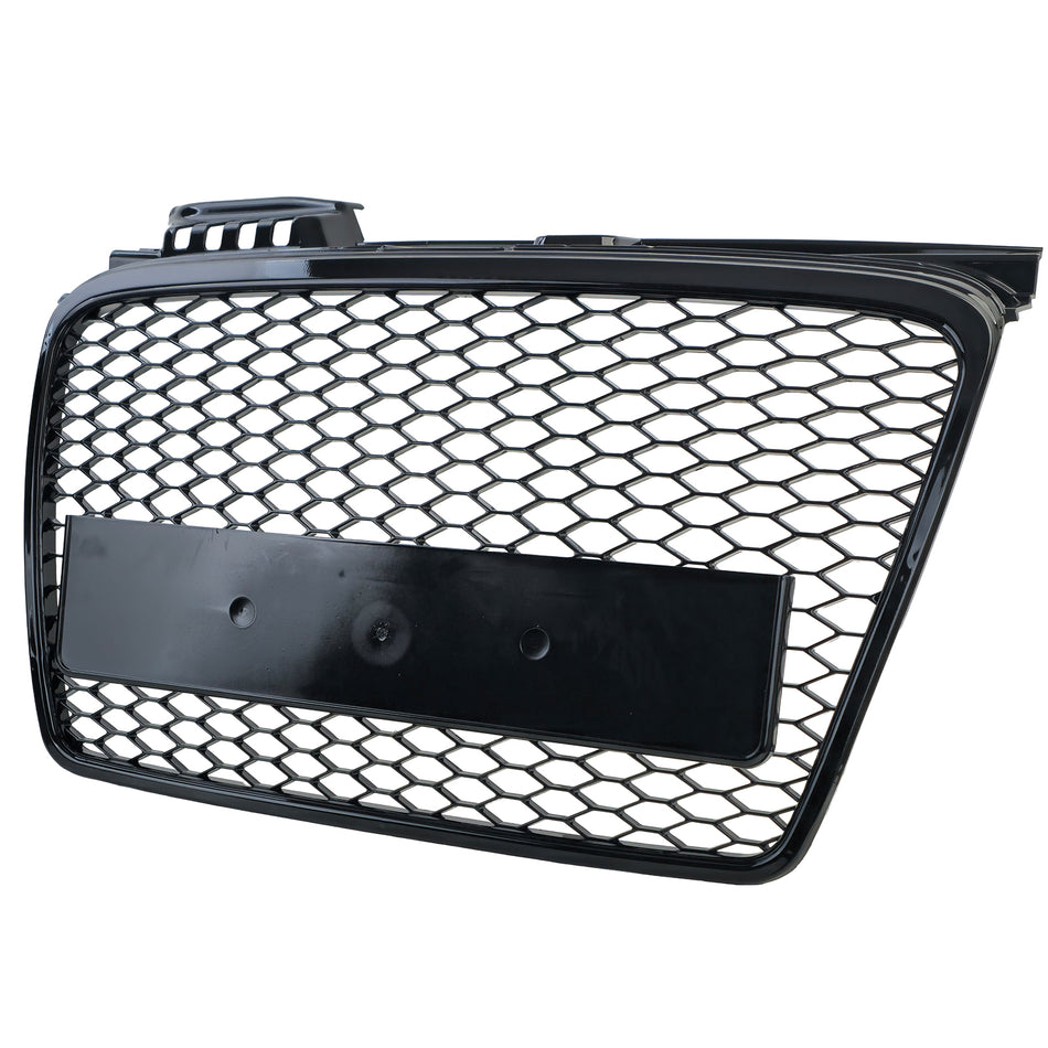 Griglia Anteriore Sportiva Nera Lucida Senza Emblema per Audi A4 B7 8E 2004-2008